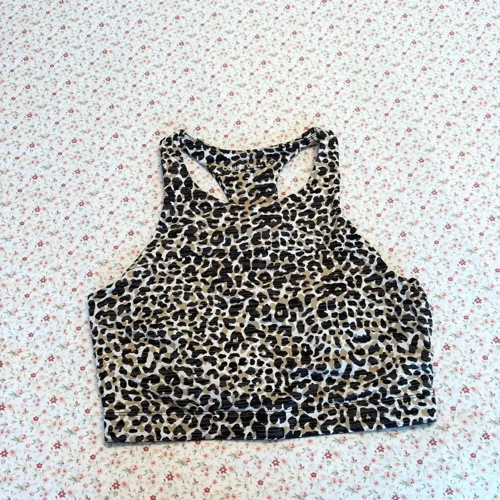 Outdoor Voiced tech Leopard Print Women's Sports Bra